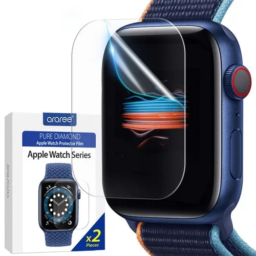 Araree Pure Diamond Screen Protector For Apple Watch 45mm Clear (2 Pcs) - Tashqila Araree Pure Diamond Screen Protector For Apple Watch 45mm Clear (2 Pcs) - Tashqila